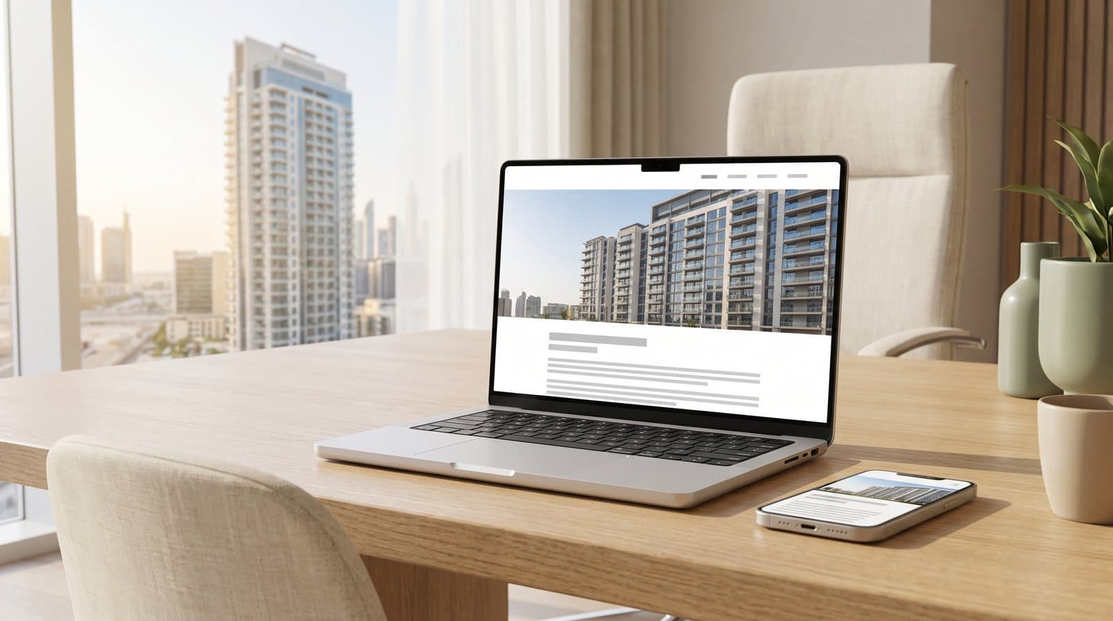 A website shown on a laptop and a phone